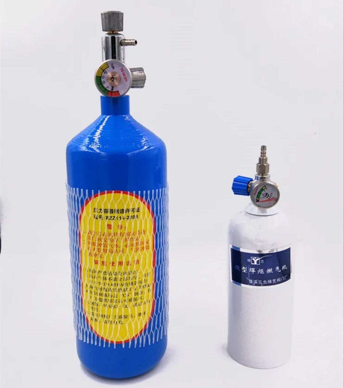 کیت جوشکاری پرتابل با کپسول اکسیژن ۲ لیتری، ست کامل تورچ و کیف حمل مناسب جوشکاری لوله مسی 