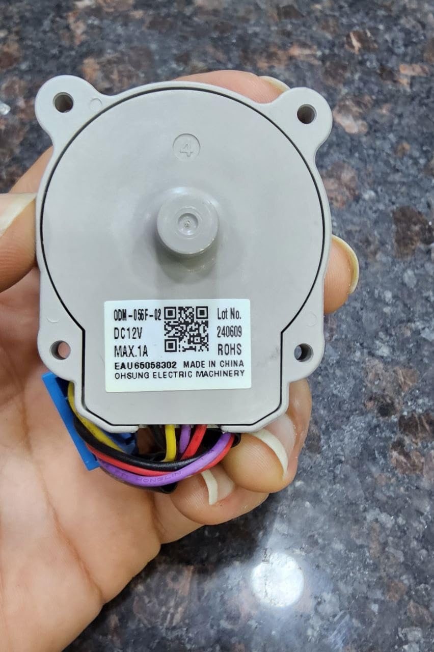 موتور فن اواپراتور فریزر ال‌جی مدل EAU65058302 با ولتاژ ۱۲ ولت DC