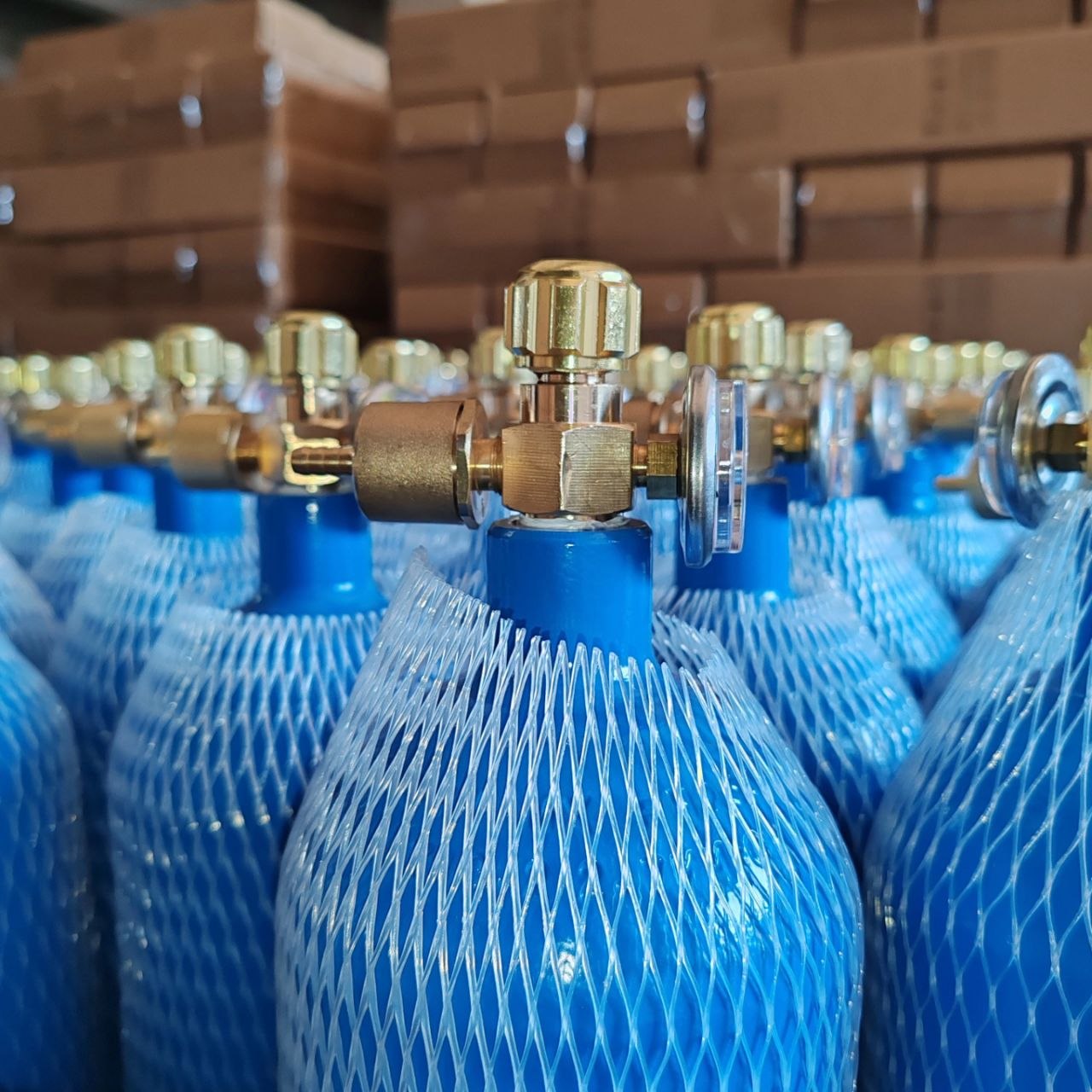 شیر دسته فلزی سیلندر اکسیژن پک جوشکاری C&A