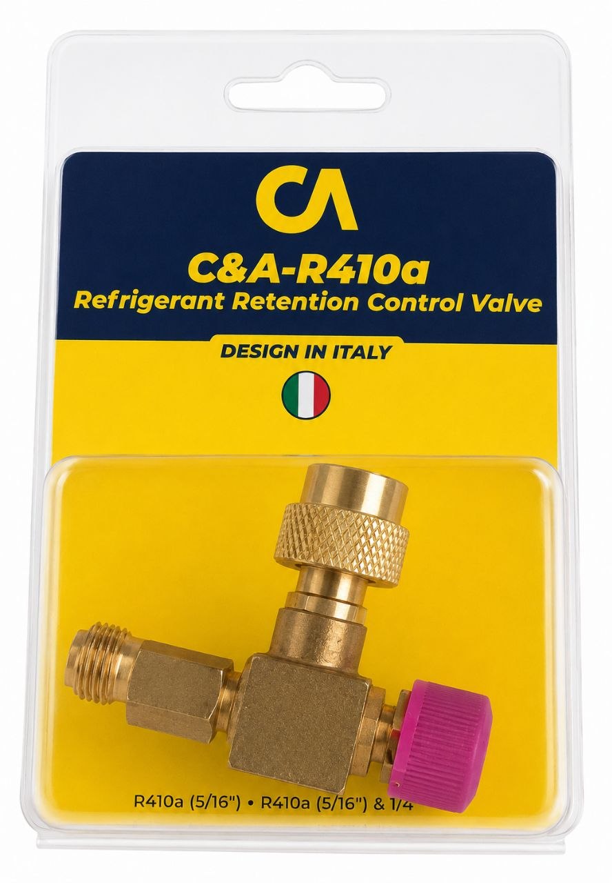 شیر اکسپوز C&A مدل C&A-R410a مادگی R410a ,نری R22 و R410a