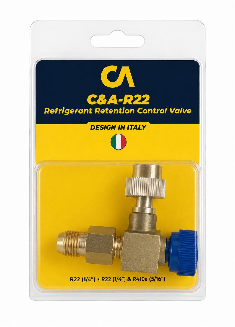شیر اکسپوز C&A مدل C&A-R22 مادگی R22 ,نری R22 و R410a