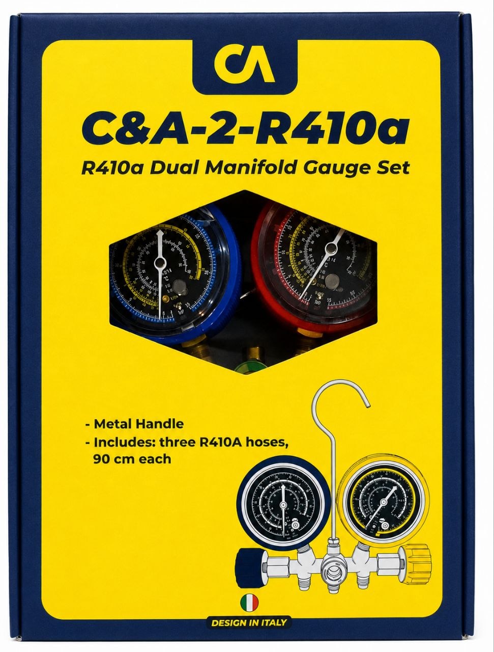 منیفولد سرویس جفتی C&A مدل C&A-2-R410a