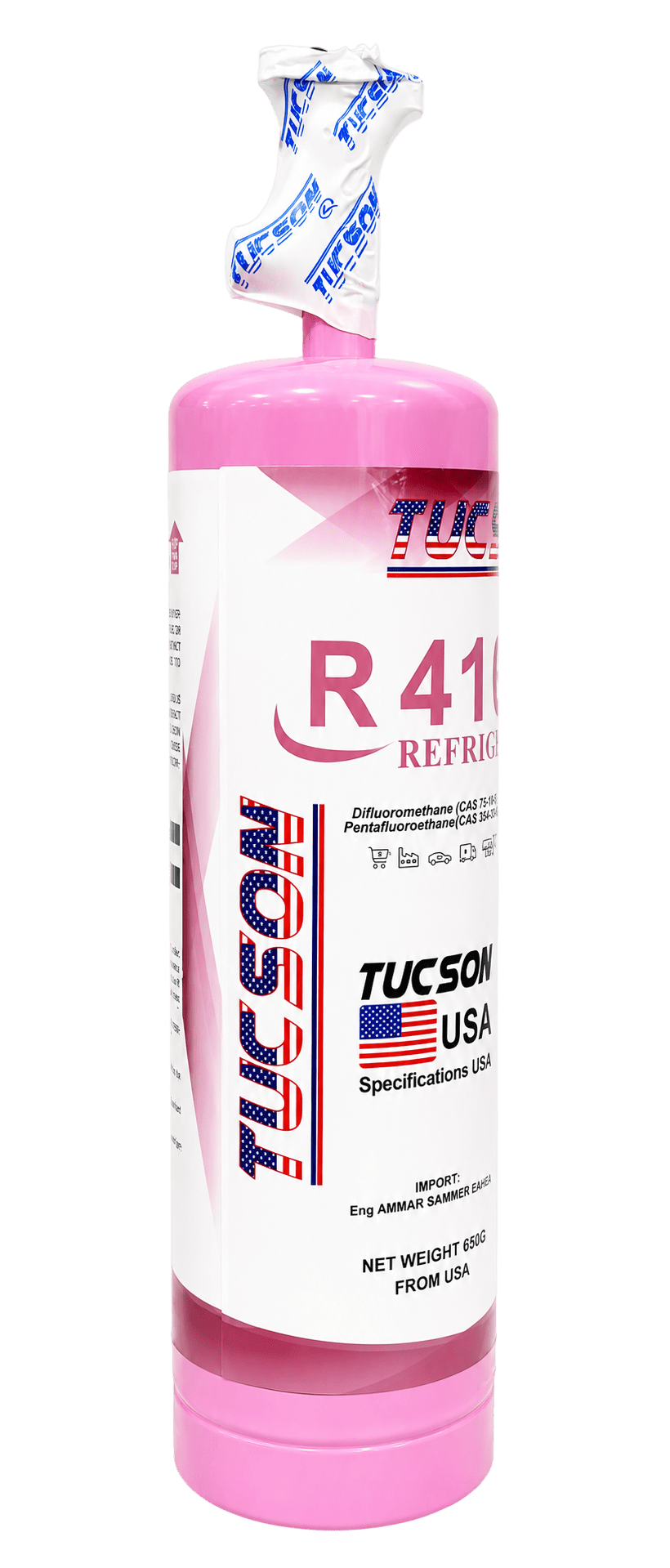 گاز R410a توسان شیردار با وزن خالص 650 گرم 