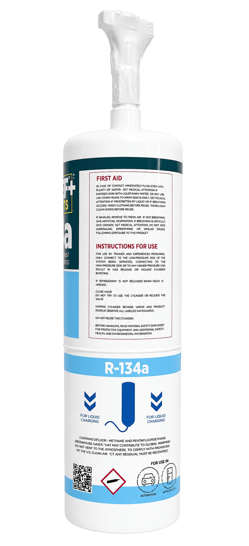 گاز R134a مکسرف شیردار با وزن خالص 820 گرم 