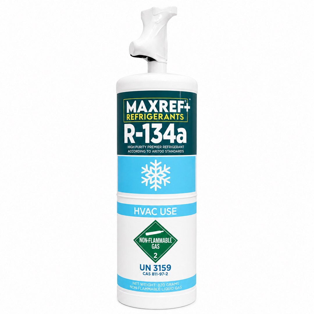 گاز R134a مکسرف شیردار با وزن خالص 820 گرم 