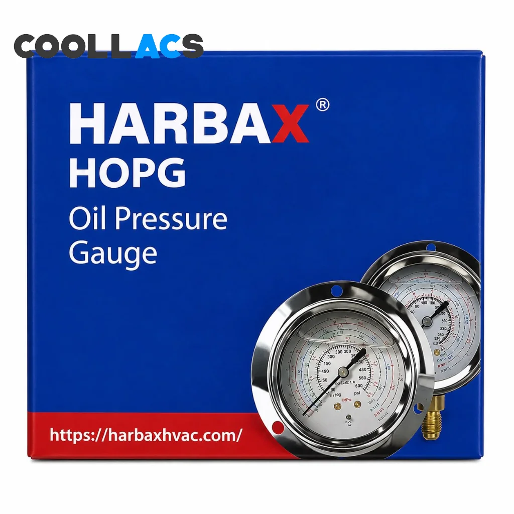گیج فشار روغنی هاربکس مدل 550PSI اتصال از بغل