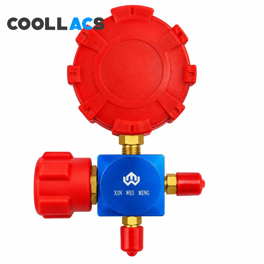 منیفولد سرویس تکی برند XWM روغنی مناسب گاز R410A
